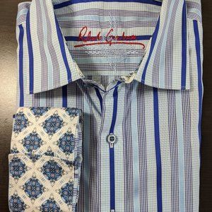 Robert Graham Luxurious Embroidered Flip Cuff
